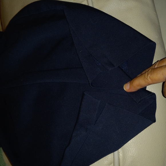 Zara Basic Turkey Women's Trousers Size US Large Navy Blue Pockets Elastic Waist - Picture 10 of 10